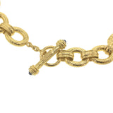 17" "Borghese" Link Necklace with Toggle and Ring Closure