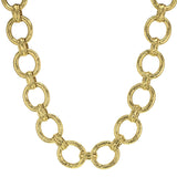 17" "Pisa" Link Necklace with Toggle and Ring Closure
