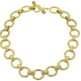 17" "Pisa" Link Necklace with Toggle and Ring Closure
