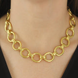 17" "Pisa" Link Necklace with Toggle and Ring Closure