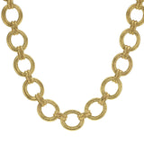 17" "Bergamo" Link Necklace with Toggle and Ring Closure