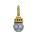 Silver South Sea Pearl With Granulated Cap & Bale Pendant