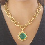 17" "Volterra" Hammered Link Necklace