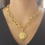 "Rampant Pegasus" Pendant With "Astra" Granulation and Narrow Clip Bale
