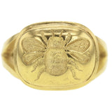 Gold "Fat Bee" Ring with Split Shank