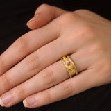 Pink Sapphire & Diamond Cigar Band