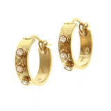 Diamond small flat ribbon hoop