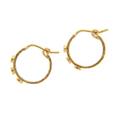 Diamond small flat ribbon hoop