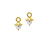 Silver Pearl Earring Charms
