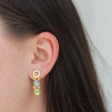 Tutti Frutti Chandelier Stud Earrings
