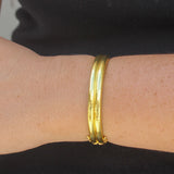 Small Double Band Bangle Bracelet