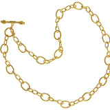 21" "Garda" Link Necklace With Gold Toggle