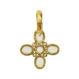 Peridot "Clover" Pendant With Faceted Peridot and Clip Bale