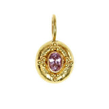 Pink Sapphire Jump Ring Pendant