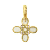 Amethyst "Clover" Pendant With Faceted Amethyst and Clip Bale