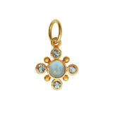 Aquamarine Jump Ring Pendant