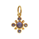 Iolite Swinging Jump Ring Pendant