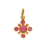 Pink Tourmaline Jump Ring Pendant