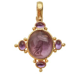 Mulberry and Amethyst 'Temple Dancer' Pendant