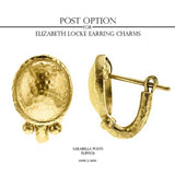 Pine Venetian Glass Intaglio "Dolphin" Earring Charms with gold dots
