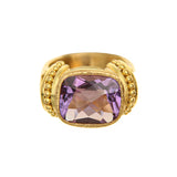 Faceted Amethyst Ring