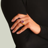 Faceted Amethyst Ring