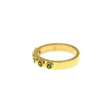 Tsavorite Flat Ribbon Stack Ring