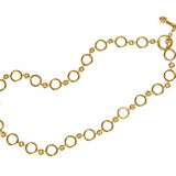 17" "Frascati" Link Necklace With Gold Toggle