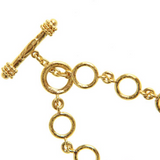 17" "Frascati" Link Necklace With Gold Toggle