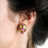 Pink Tourmaline Earrings