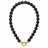 'Cassandra' Clasp with Onyx Beads