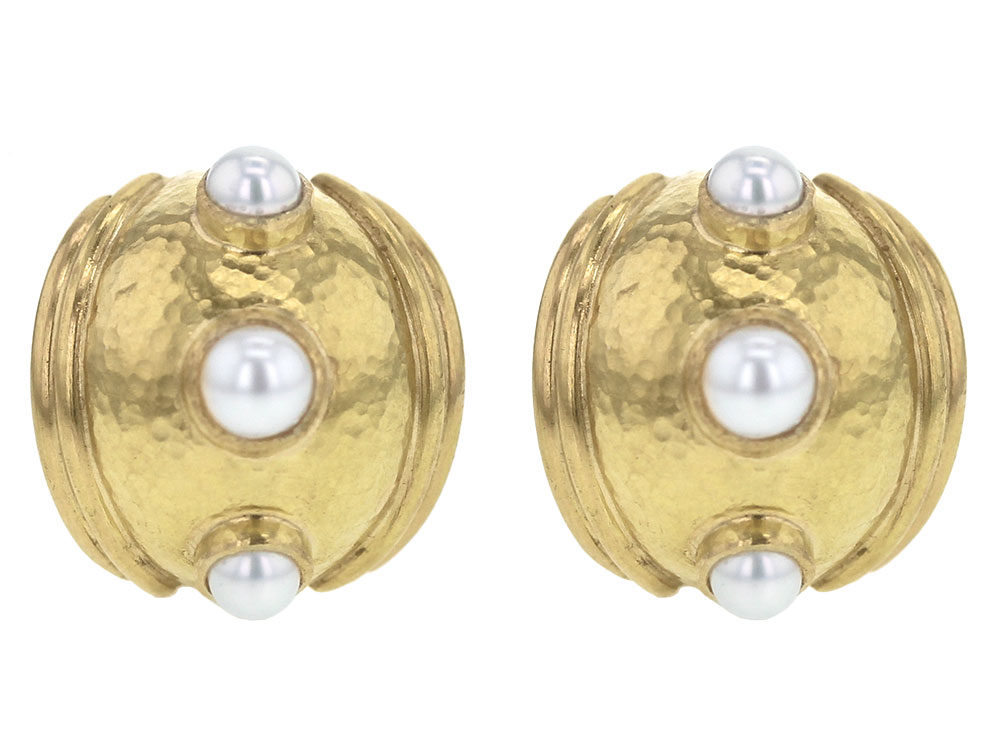 Elizabeth Locke Freshwater Pearl Earring Charms for Hoops with