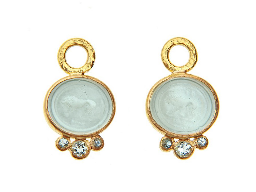 Art Deco Aquamarine and Diamond Earrings. – Antique Jewelry University