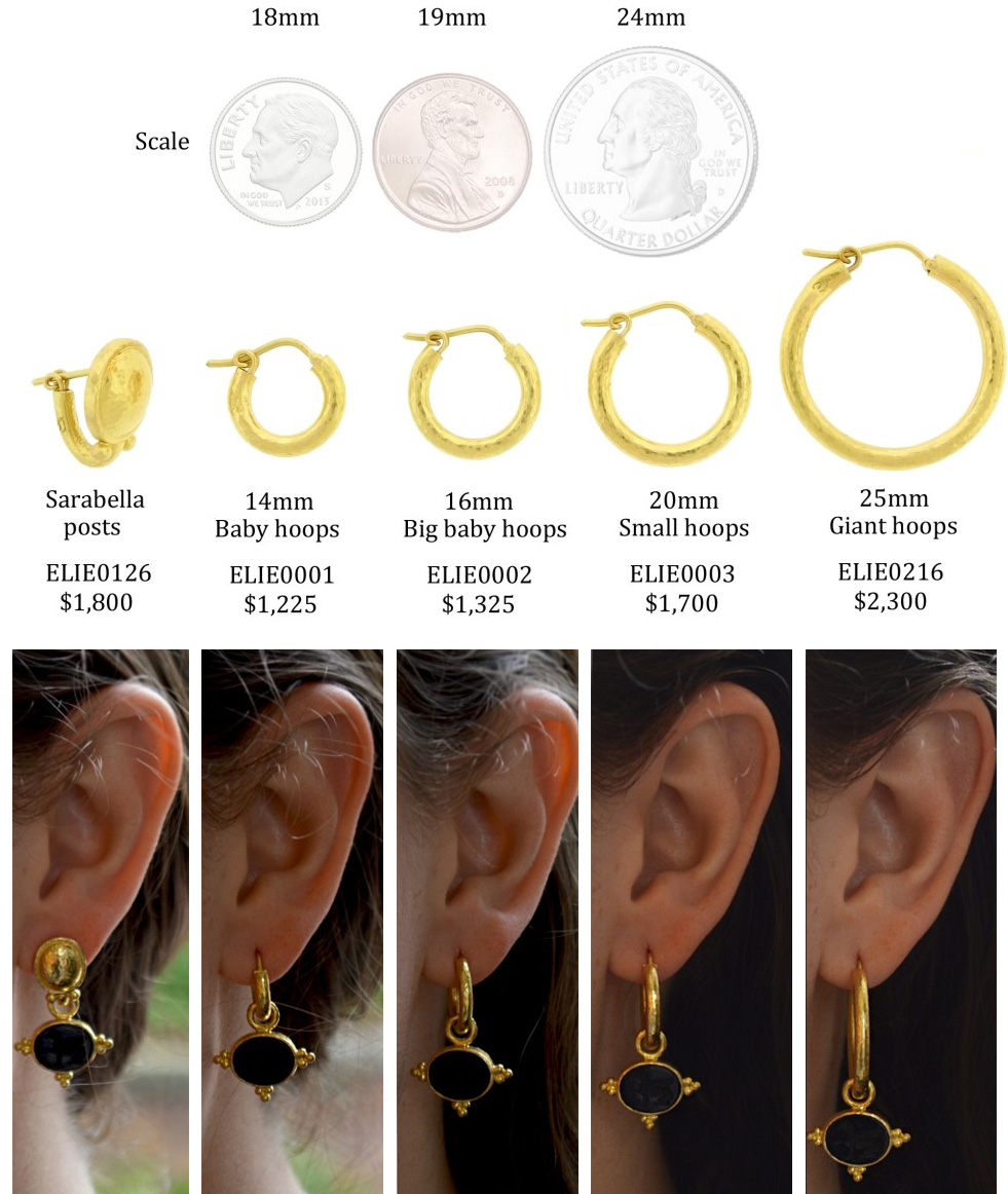 Earring Sizes Glamorous 18k White Gold Diamond Stud Earrings You ...